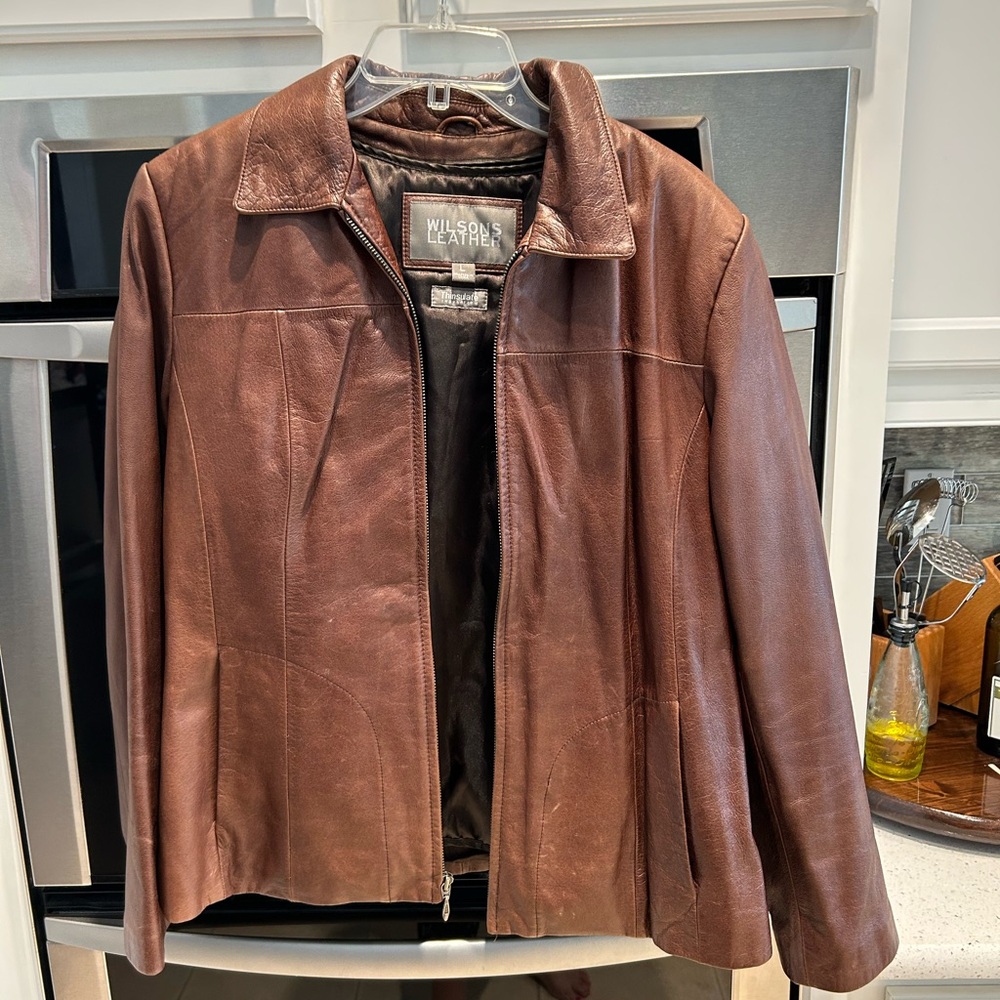 Wilsons Leather Brown Bomber Jacket